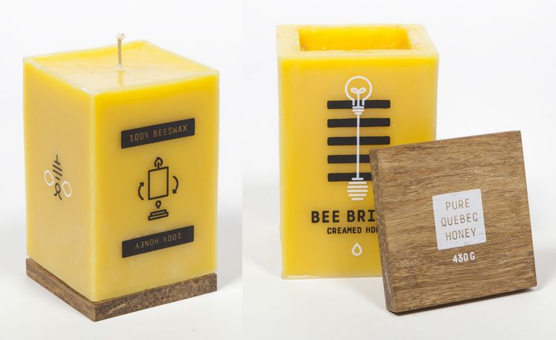 Bee Bright Candle