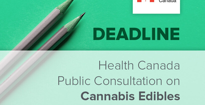 DEADLINE: Public Consultation on Cannabis Edibles