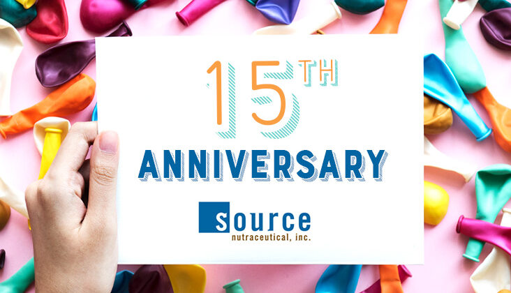 Source Nutraceutical, Inc. Turns Fifteen!