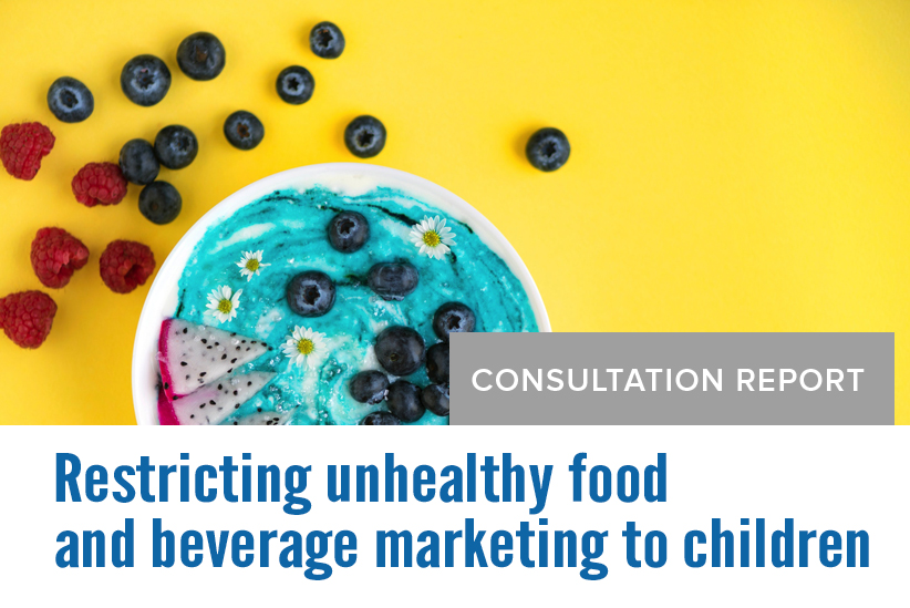 Restricting unhealthy food and beverage marketing to children