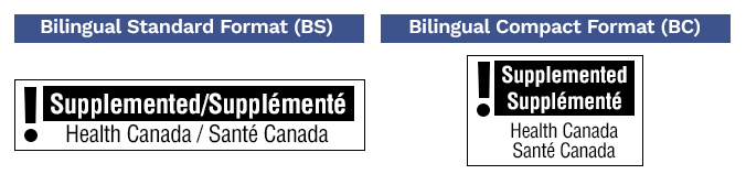 Two preview examples of 1) Bilingual Standard Format (BS); Bilingual Compact Format (BC)