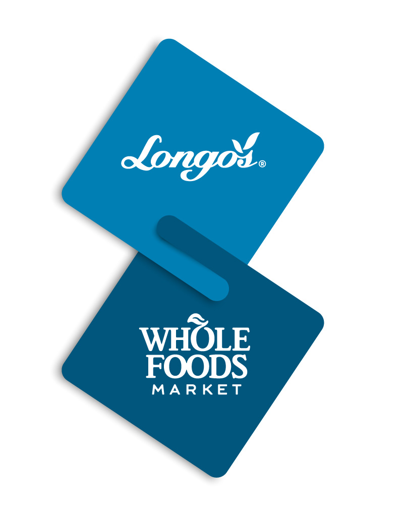 Longos logo and Whole Foods Market logo