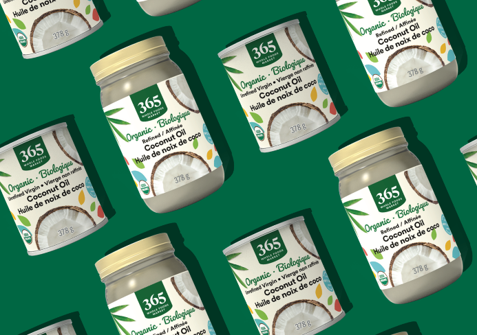 coconut oil packaging created by whole foods market and with assistance from our team at SNI