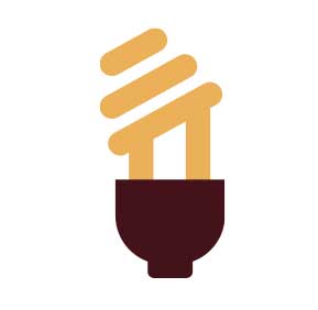 illustration of an energy-efficient bulb