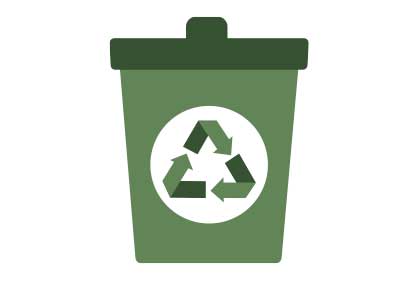 illustration of a recycling bin