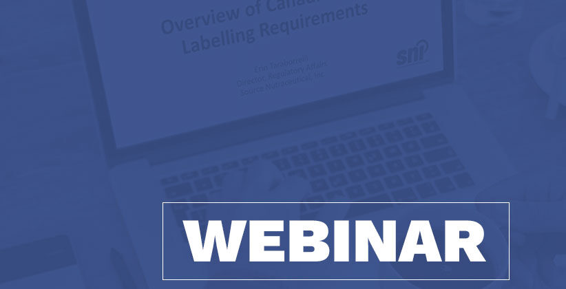 WEBINAR – Introduction to Canadian Food Labelling Requirements