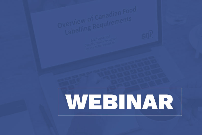 WEBINAR – Introduction to Canadian Food Labelling Requirements