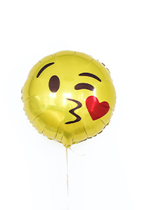 emoji kiss balloon