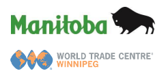 Manitoba Government logo and World Trade Centre Winnipeg logo