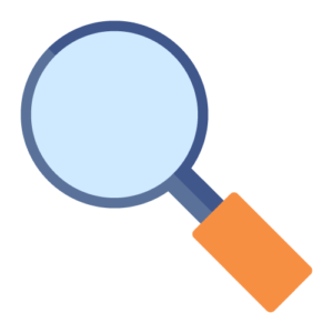 blank magnifying glass icon