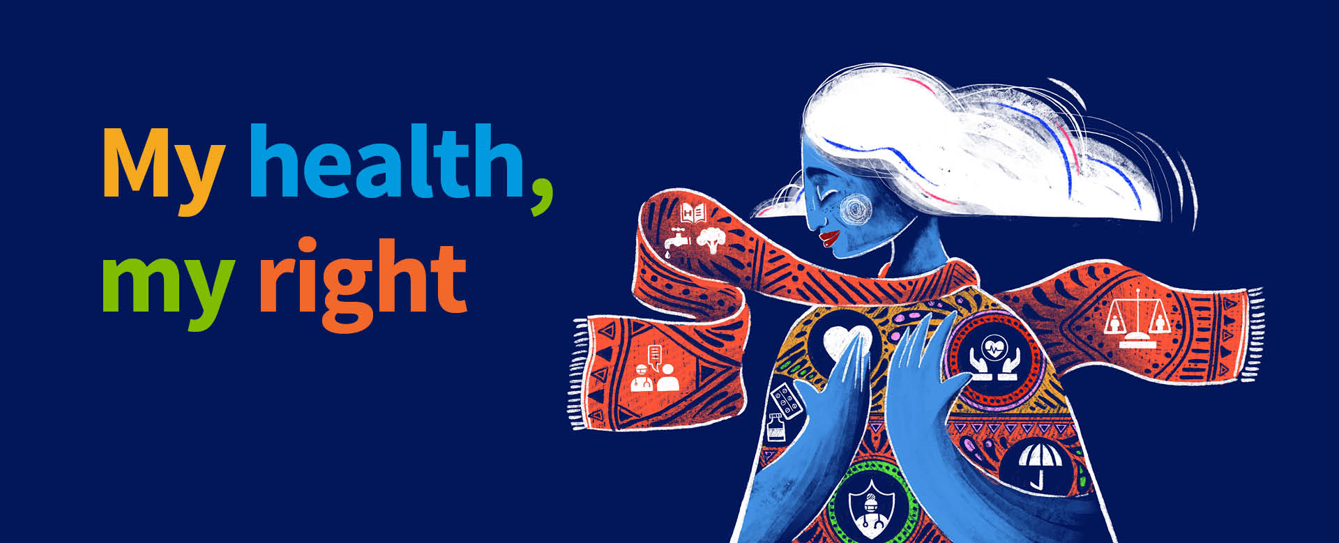 Official Banner and art from WHO World Health Day 2024 campaign 