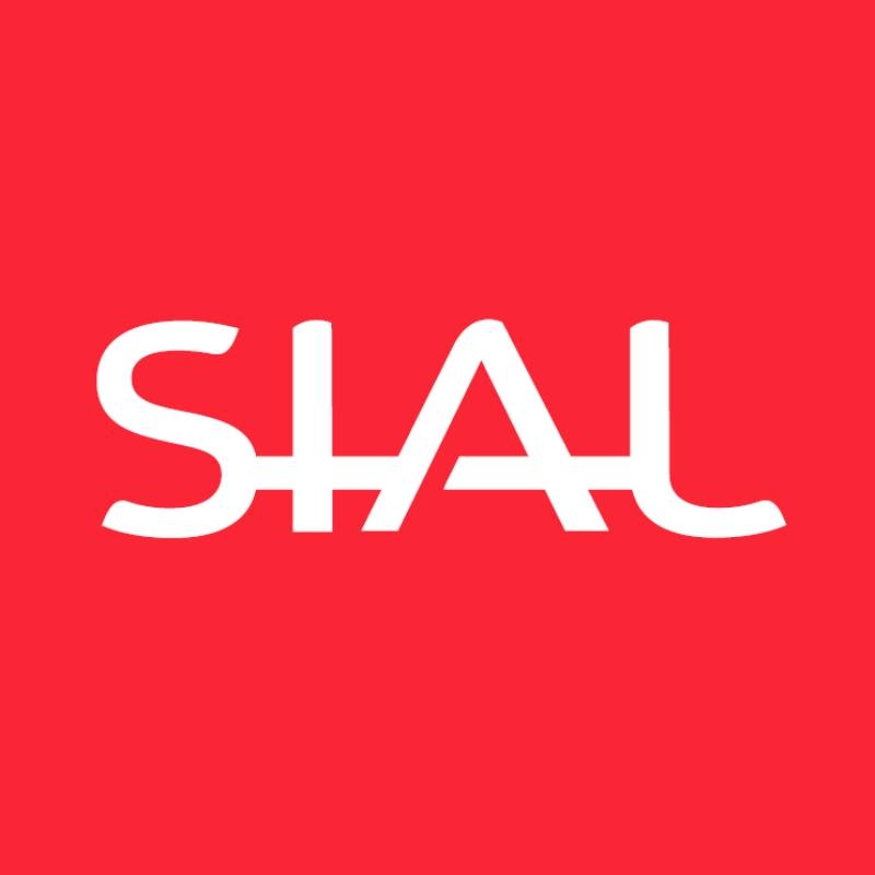 SIAL logo in white on red