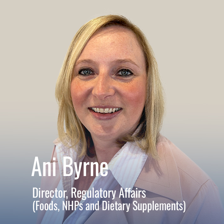 Photograph of Ani Byrne – Director of Regulatory Affairs (Foods, NHPs and Dietary Supplements)