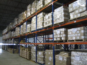 Photograph of SNI's Warehouse Racks