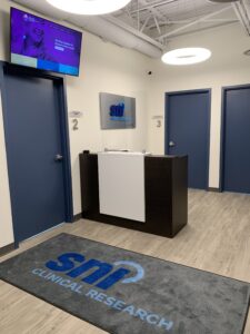 Photograph of the front desk at SNI's wellness clinic