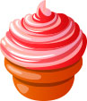 illustration of a cupcake