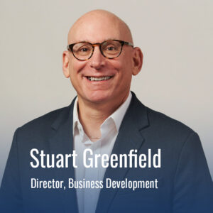 Photograph of Stuart Greenfield; Director, Business Development