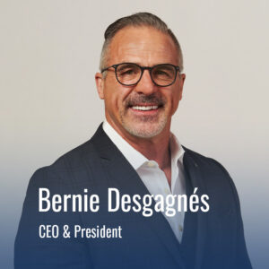 Photograph of Bernie Desgagnés, CEO and President